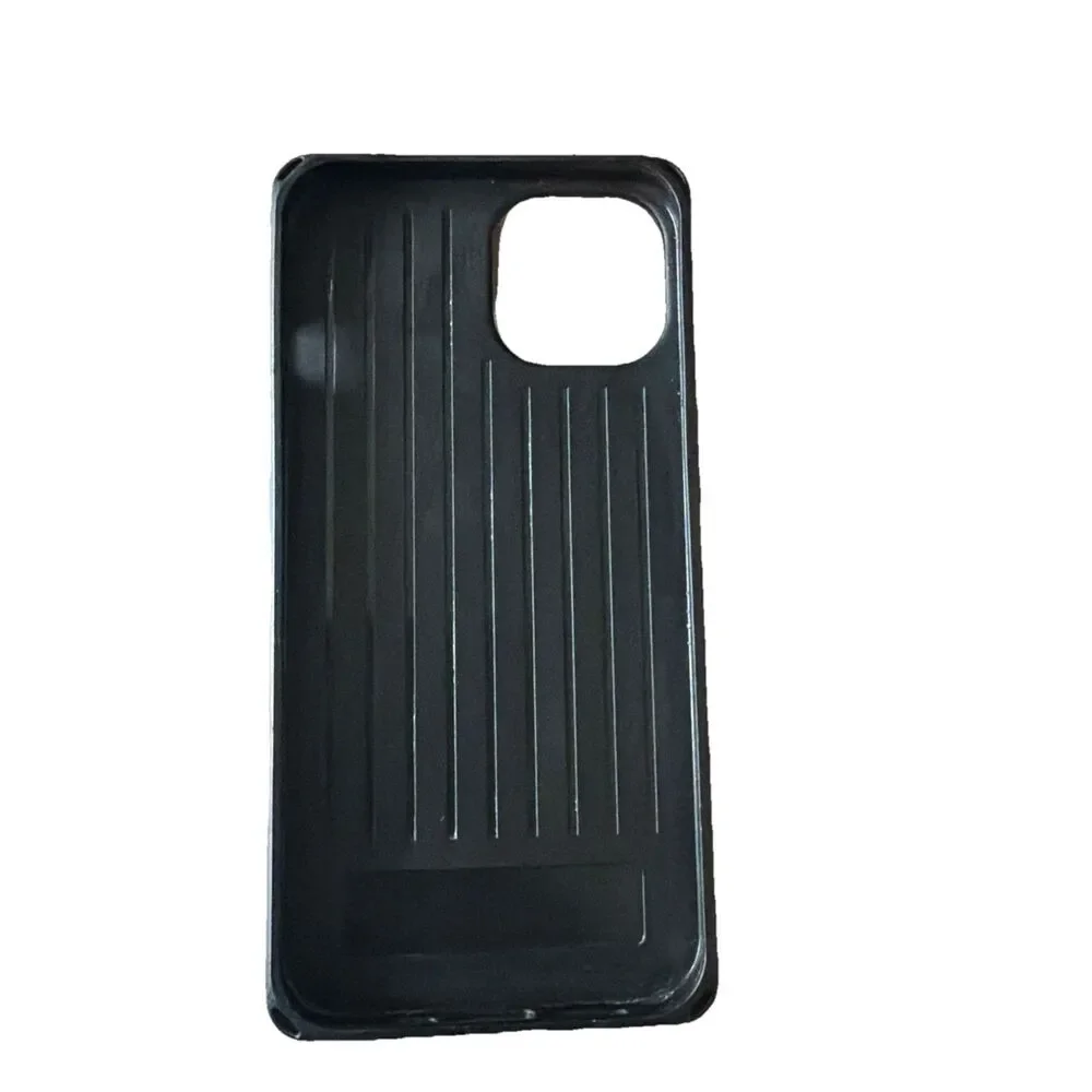 iPhone 13/14 Wallet Case with Card Holder, Black Leopard Cheetah Pattern
